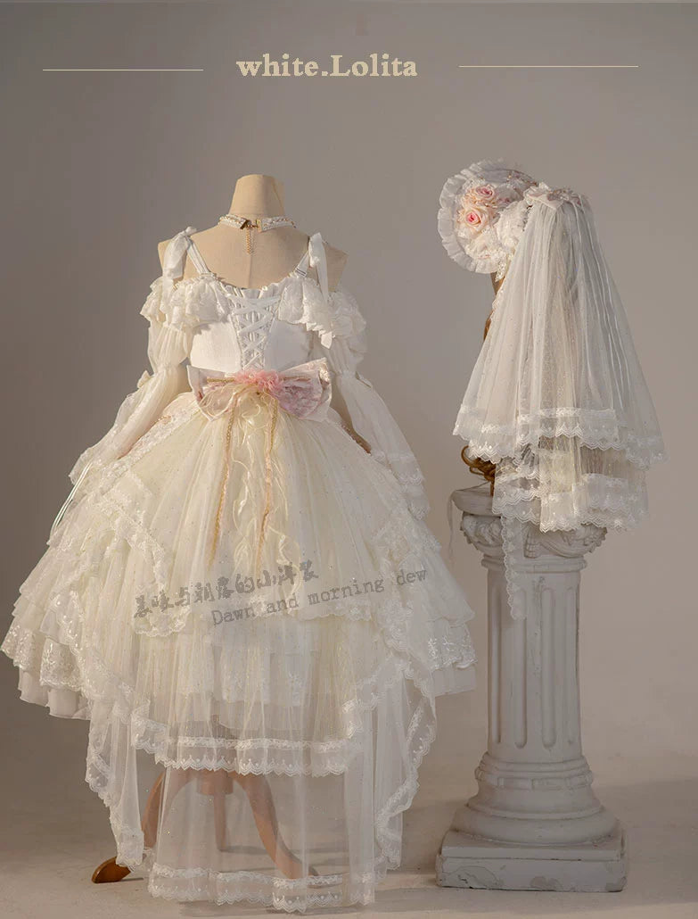 Dawn and Morning - Elegant Lolita OP Dress Sunrise Elf Long Dress
