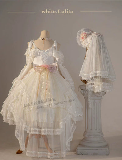 (BFM)Dawn and Morning~Elegant Lolita OP Dress Sunrise Elf Long Dress   
