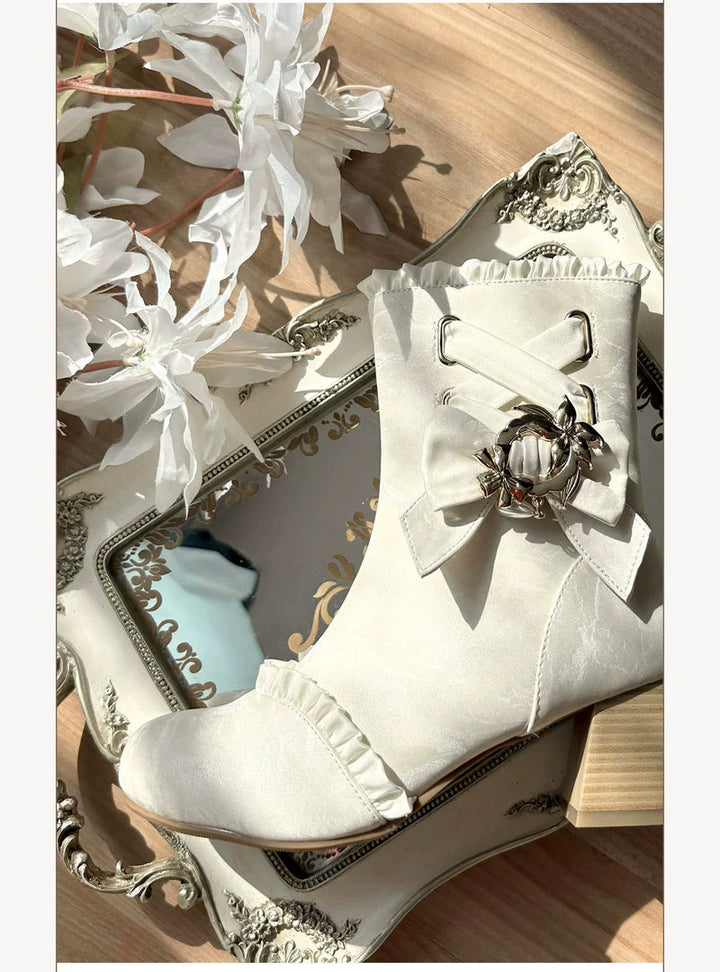 Taoxiaowu~Elegant Lolita Boots Winter Lolita Shoes