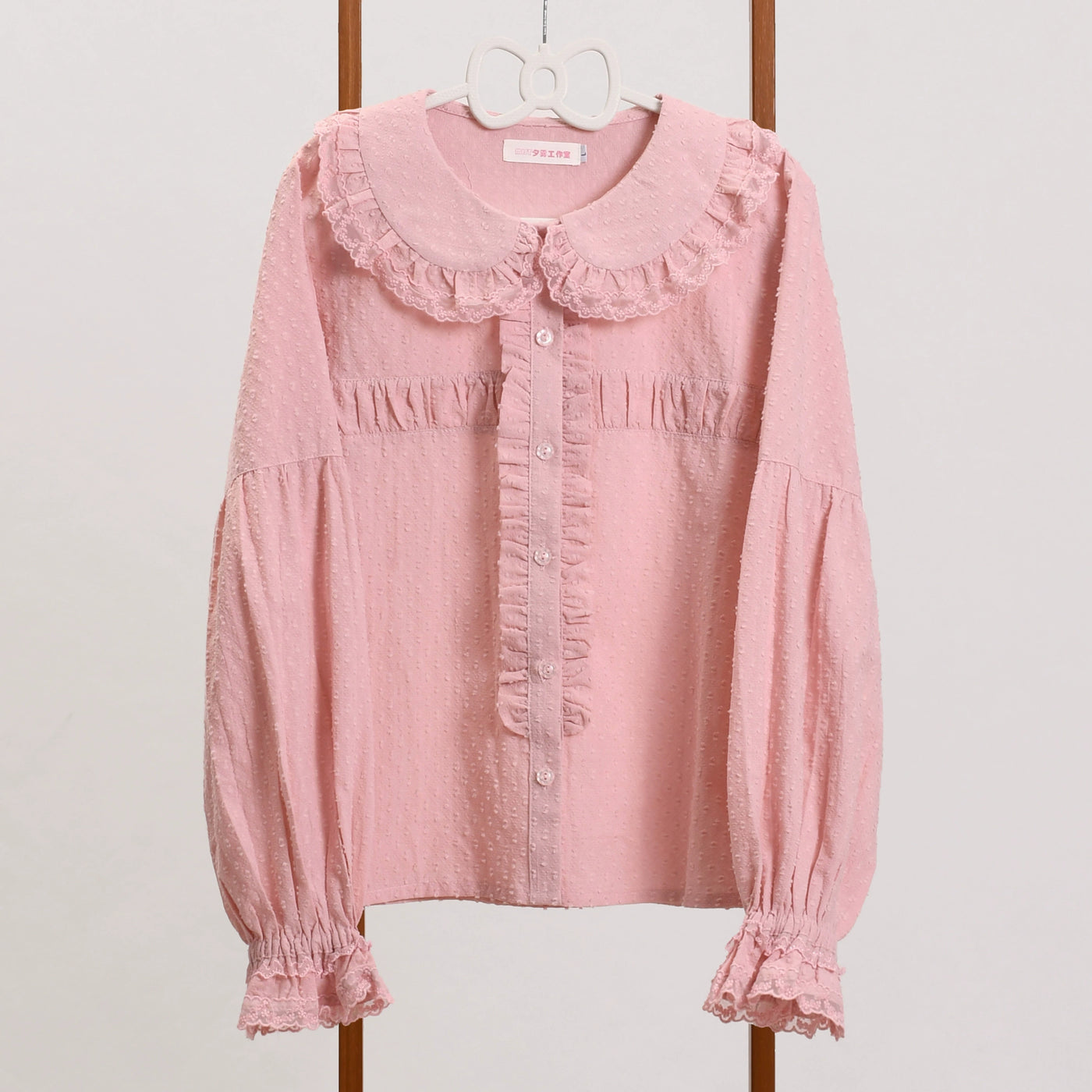 MIST~Tianmi~Sweet Lolita Blouse Long Sleeve Doll Collar Thin Shirt   