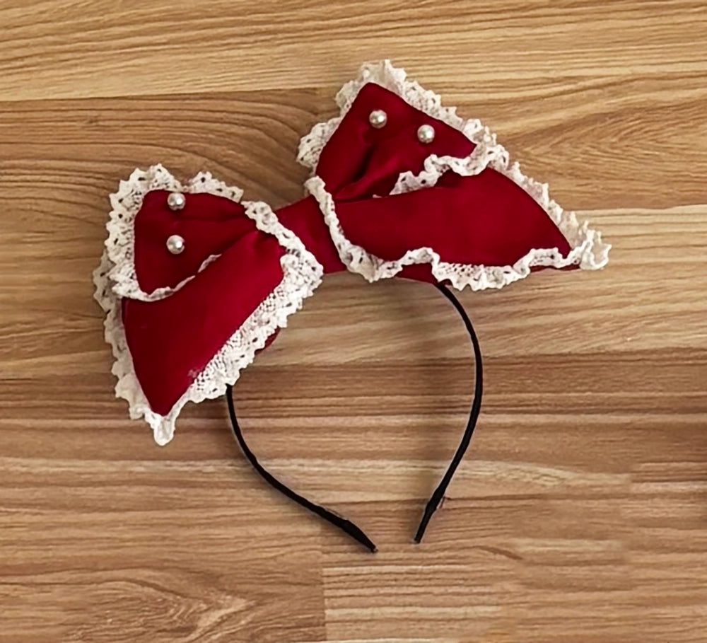 Miss Point - Vintage Petal Rabbit - Old School Lolita Headdress Suit With Bunny Ear 43134:766726