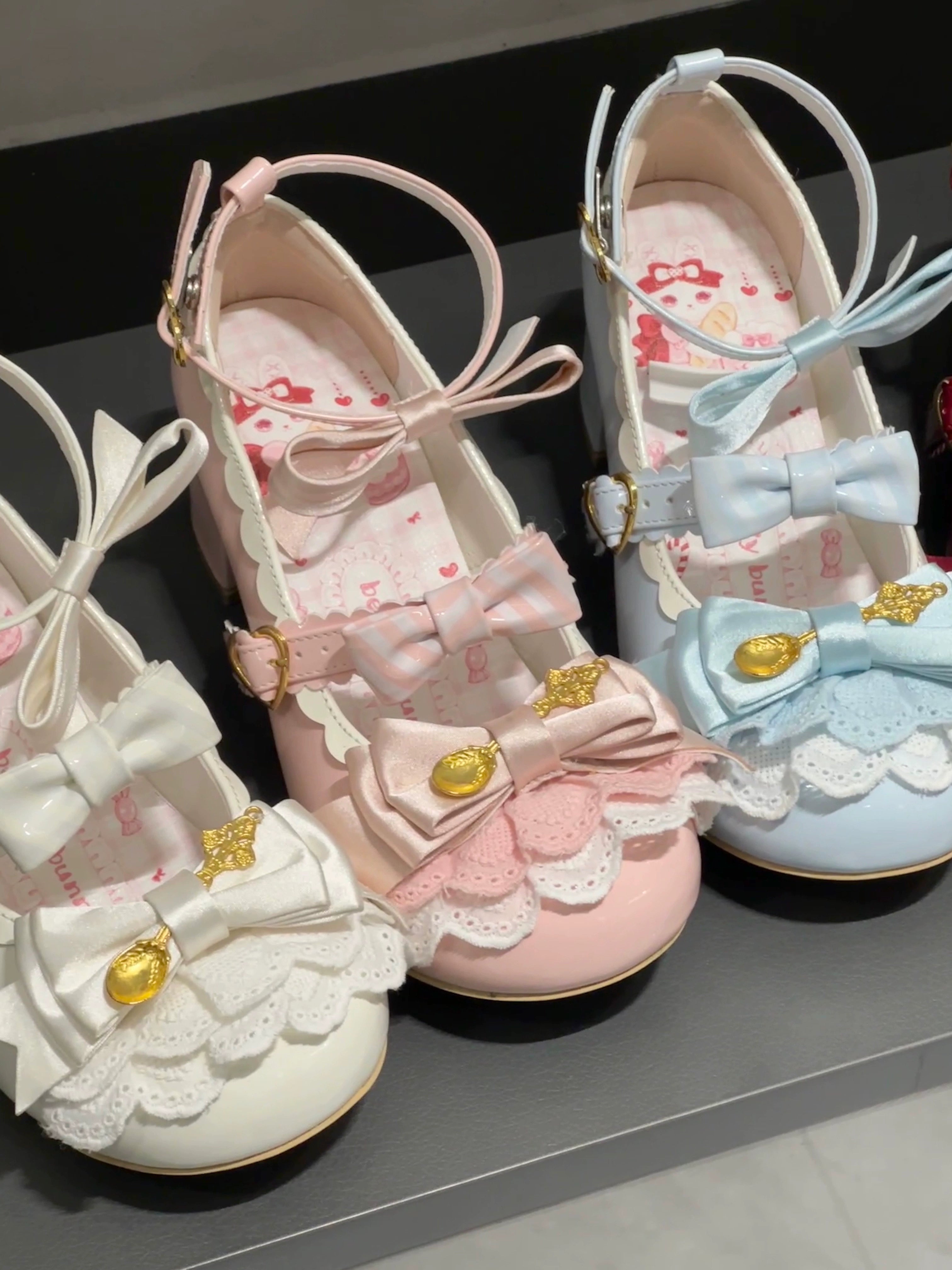 Beauty Bunny - Mousse Roll - Sweet Lolita Heel Shoes, Round Toe 43422:776310