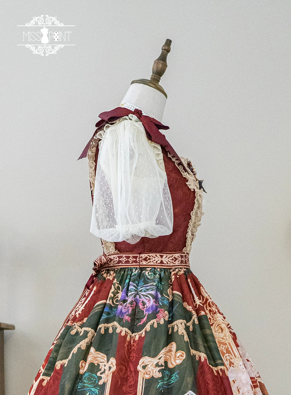 Miss Point~Kaleidoscope~Retro Lolita Dress Oil Painting Print JSK Dress Customized 35394:488326