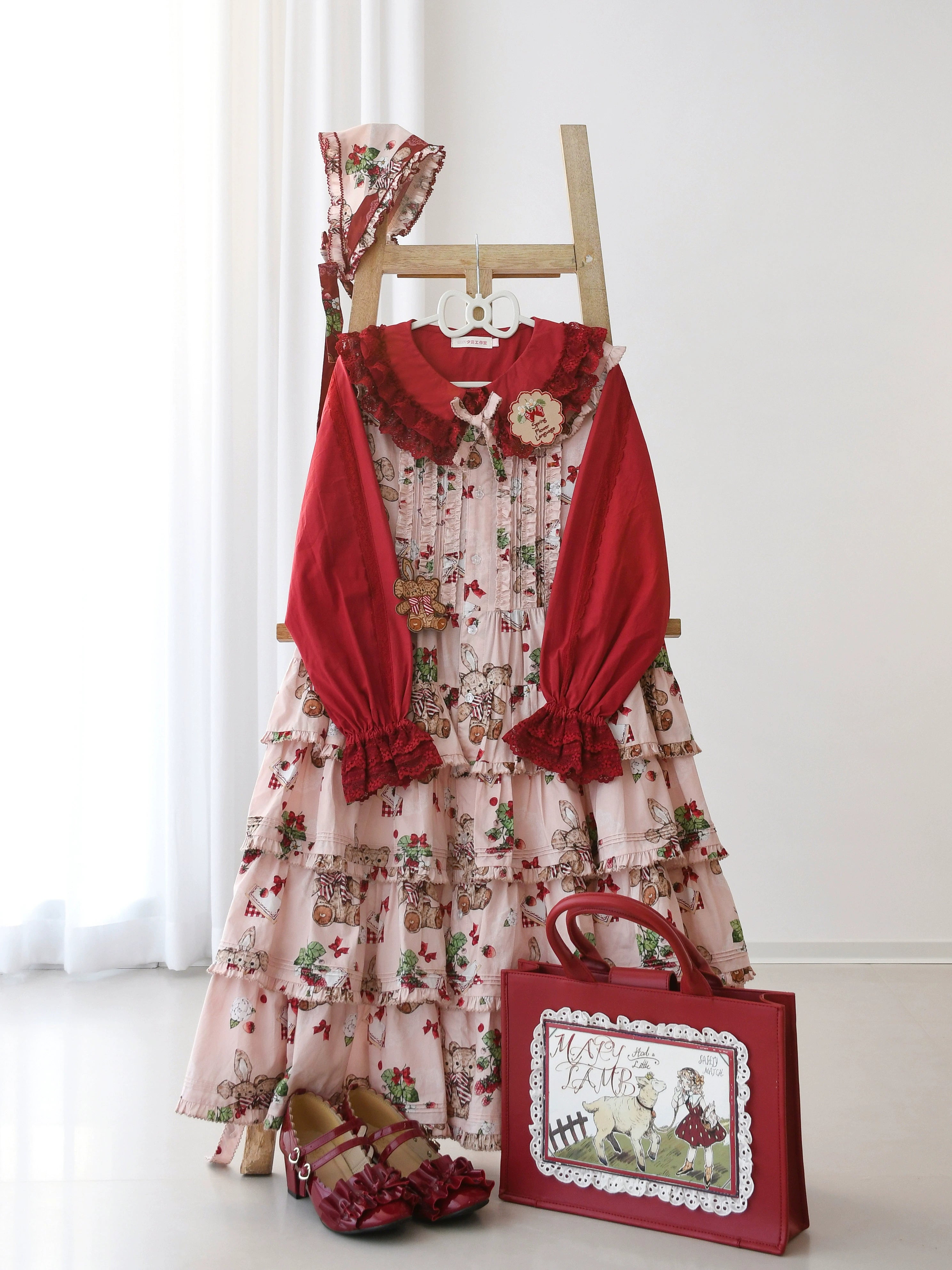 MIST - Hyde Garden - Daily Lolita Shirt Cotton Blouse Long Sleeves 35152:482854