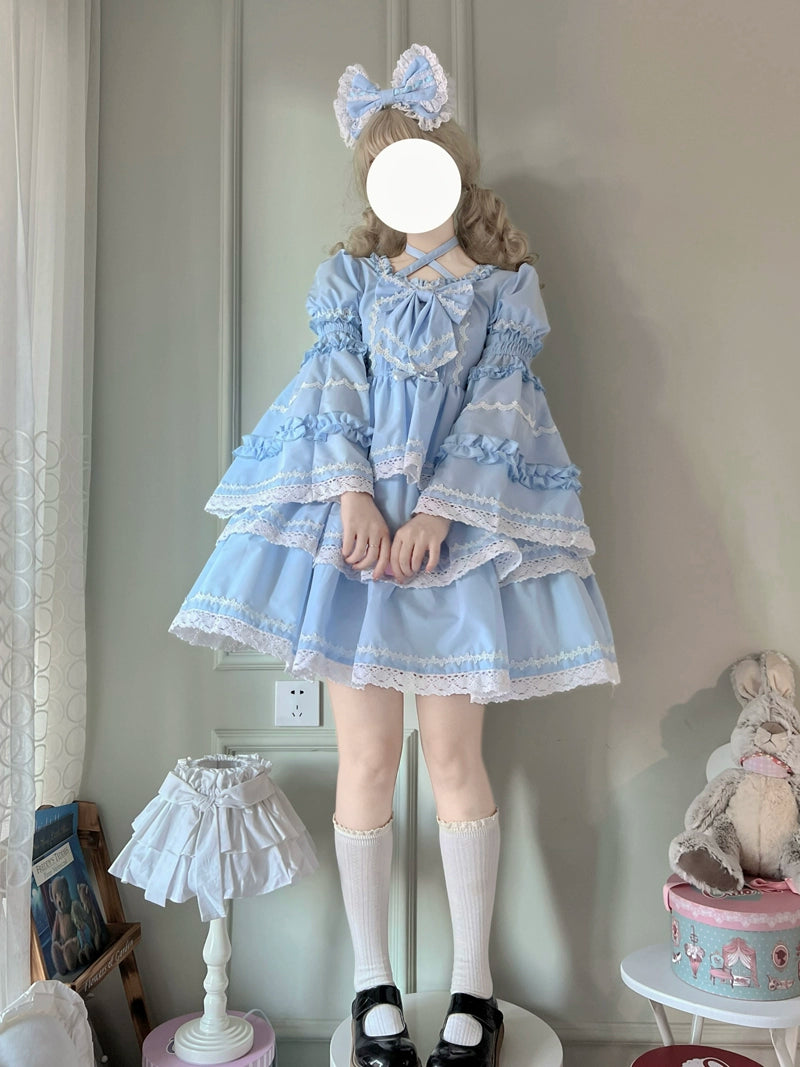 Sugar Girl~Sweet Lolita OP Dress Detachable Sleeves   