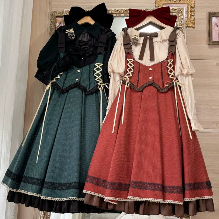 Baduoni~No Word Prologue~Classic Lolita JSK Suit Bust-supporting Dress