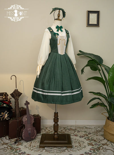 (BFM)Miss Point~Customized Lolita Jumper Dress~Elegant College Lolita JSK   