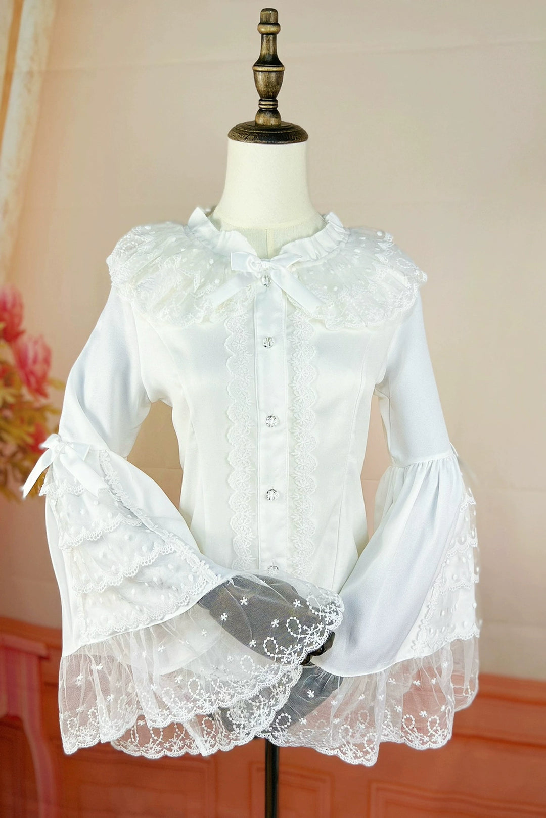 DMFS~Flower Fairy~Gorgeous Lolita Shirt Long Sleeve Blouse   