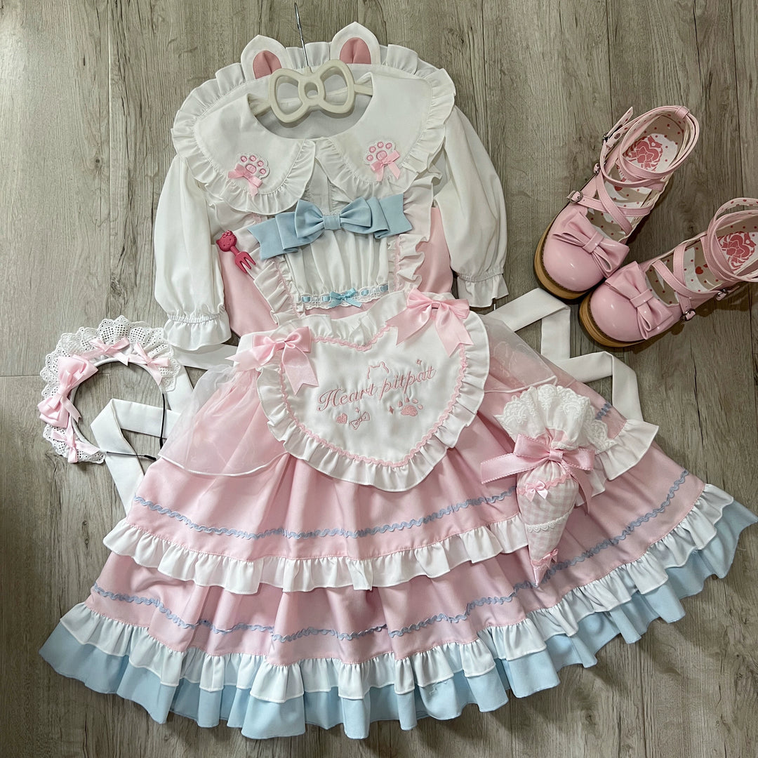 Sugar Girl~Cat Ear Tale~Sweet Lolita Jumper Dress Suspender Dress 38446:595812