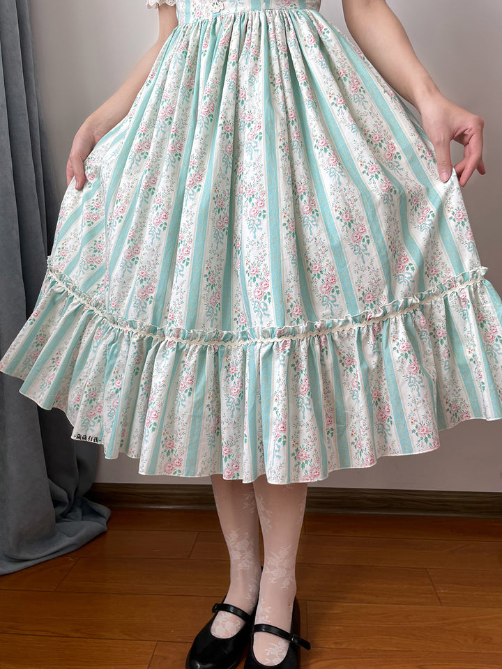 (Buyforme)Miss Point~Happy Summer Elegant Lolita Floral Jumper Skirt   