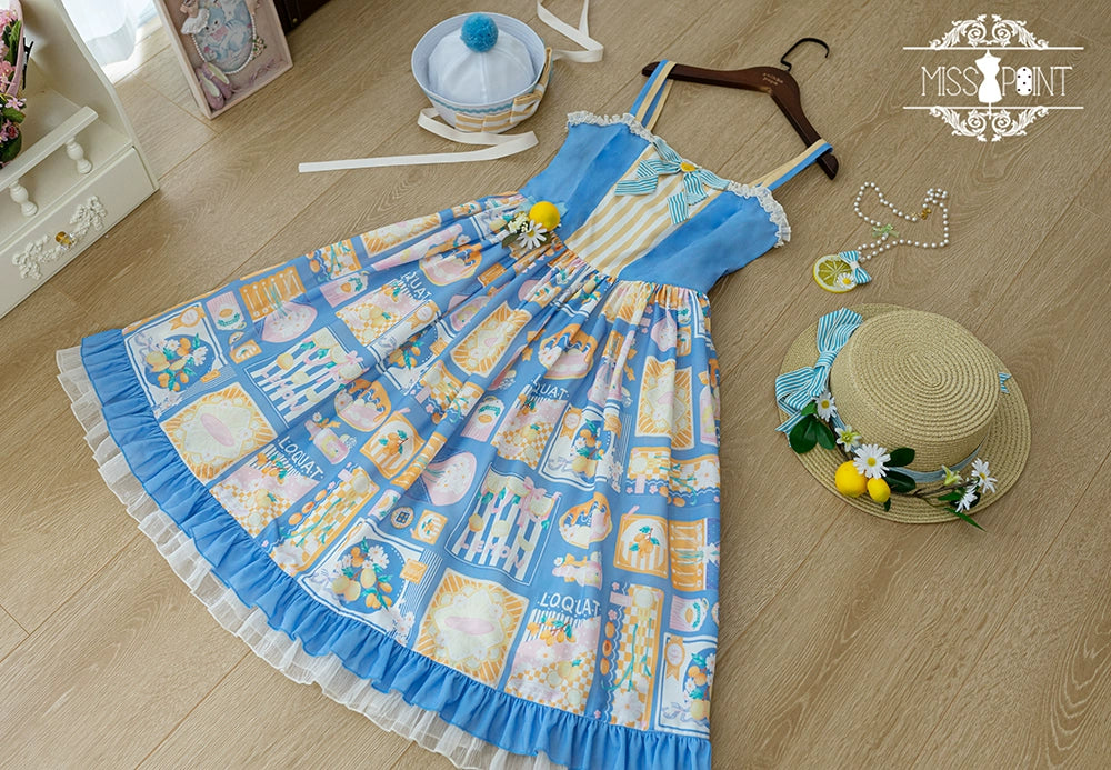 Miss Point~Daisy Lemon~Daily Lolita Lemon Print JSK Customized 21502:310562