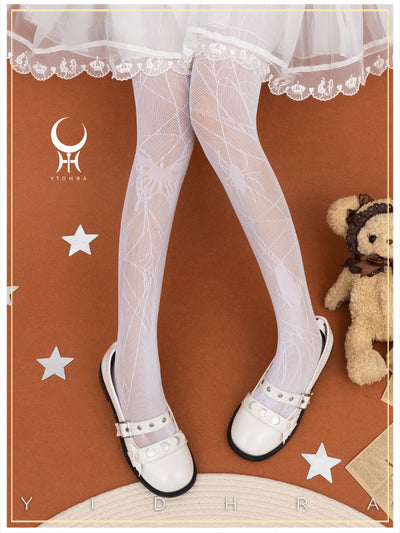 Yidhra~Gothic Lolita Spider Butterfly Net Pantyhose   