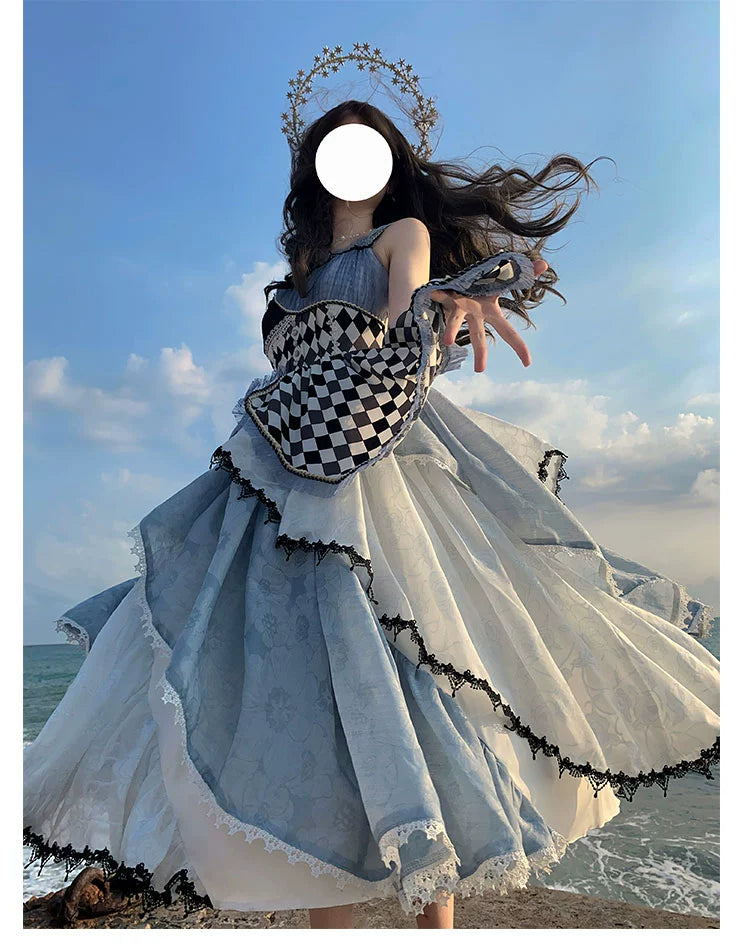 (BFM)Shuangsheng Dream Island~Blooming on the Icefield~Classic Lolita Dress Serpentine Dress   