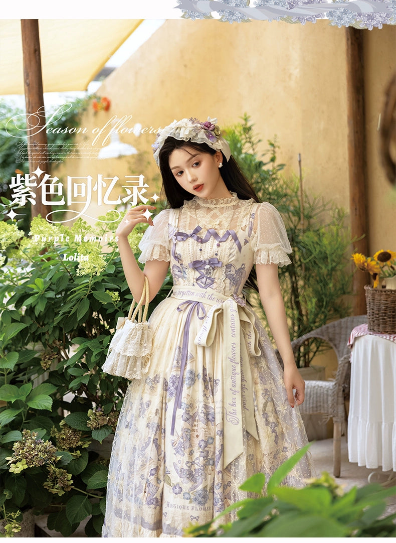 NanShengGe - Purple Memoirs - Plus Size Lolita Classic Dress Suit 43696:783274