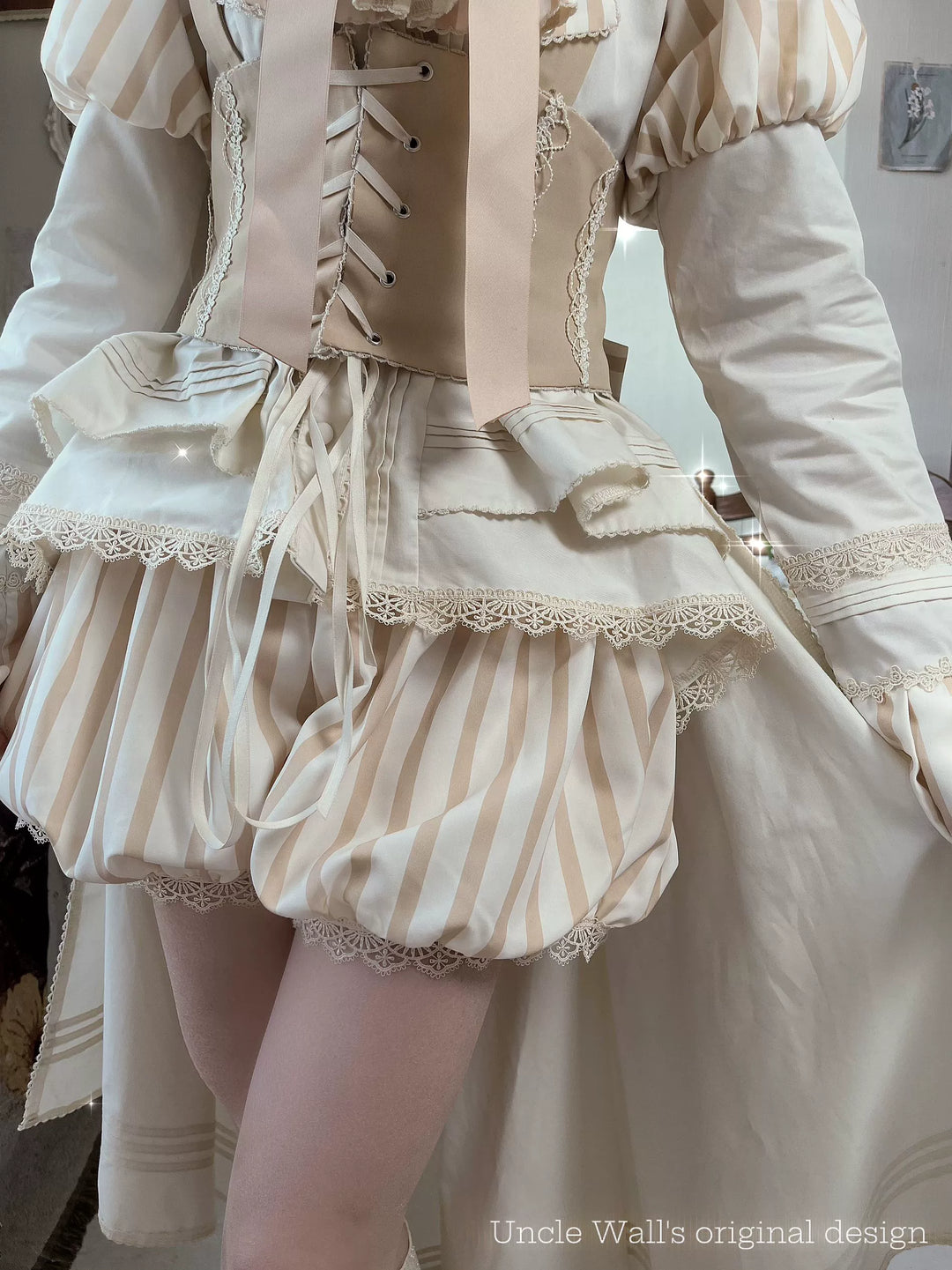 (BFM)Uncle Wall Original~Ouji Lolita Shirt Set Prince Style Bloomers   