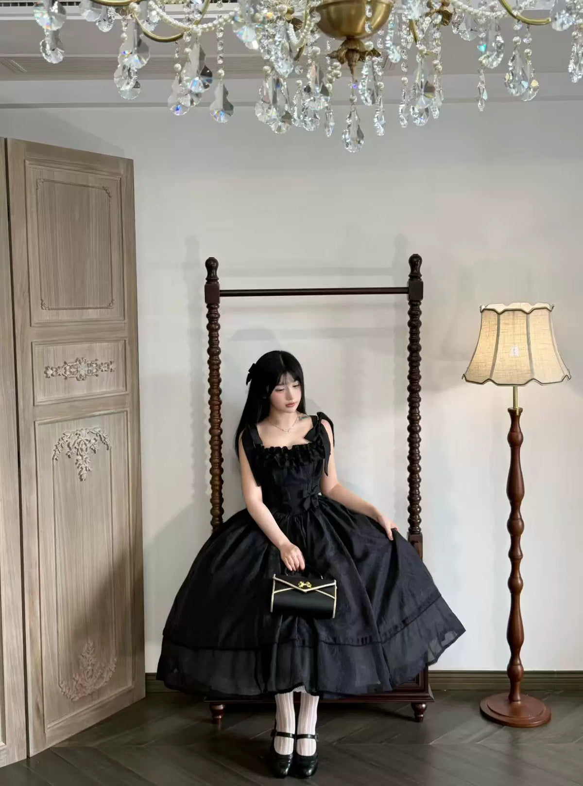 Kiss of Nyx 2.0 - Plus Size Classic Lolita Solid JSK Dress, Boned Waist 45947:869500