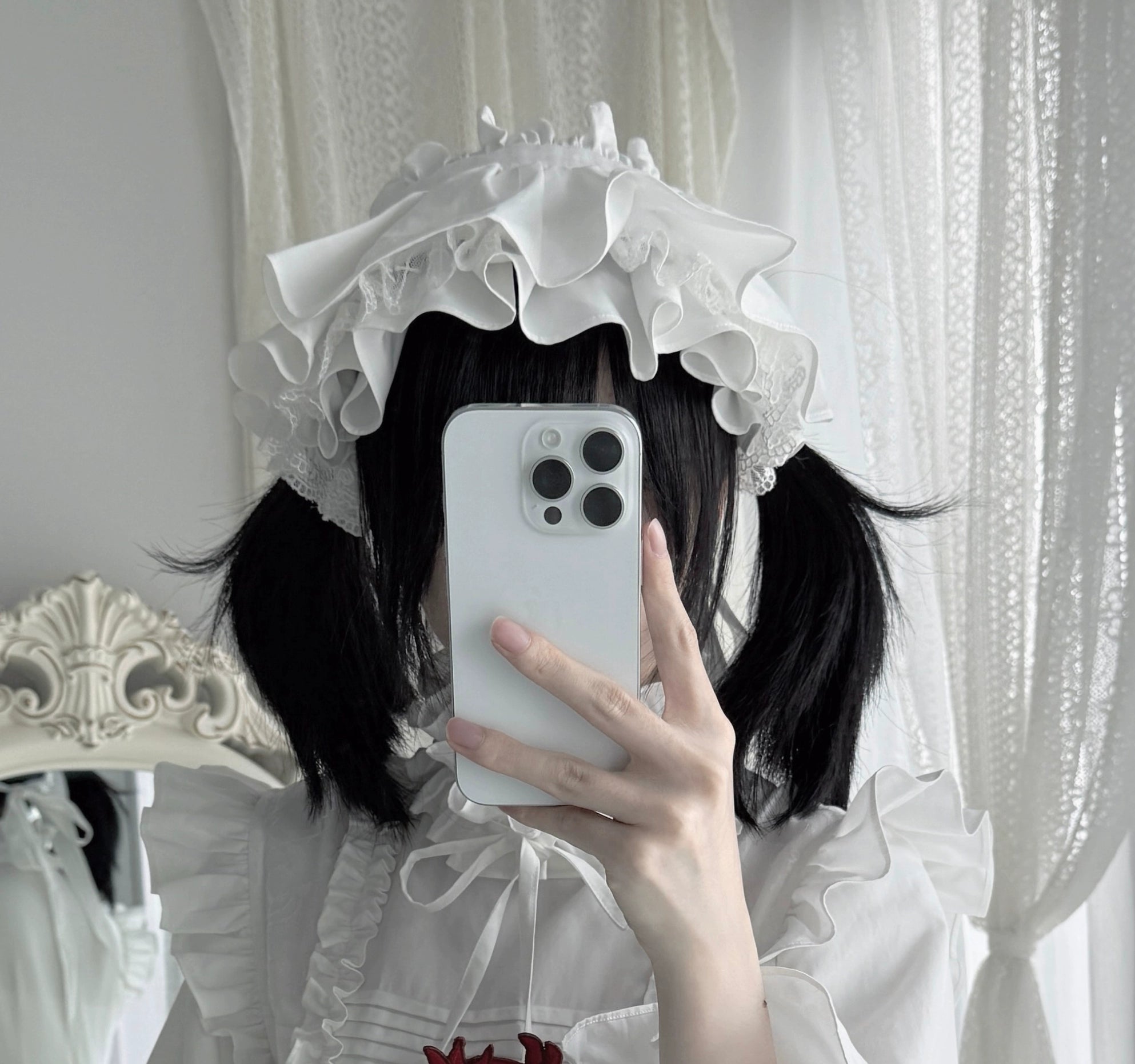 Flower Messenger - Dream & Slumber - Gothic Lolita Blood Print Dress, Detachable Sleeves (M) / 2XL L M S XL) 44356:805237