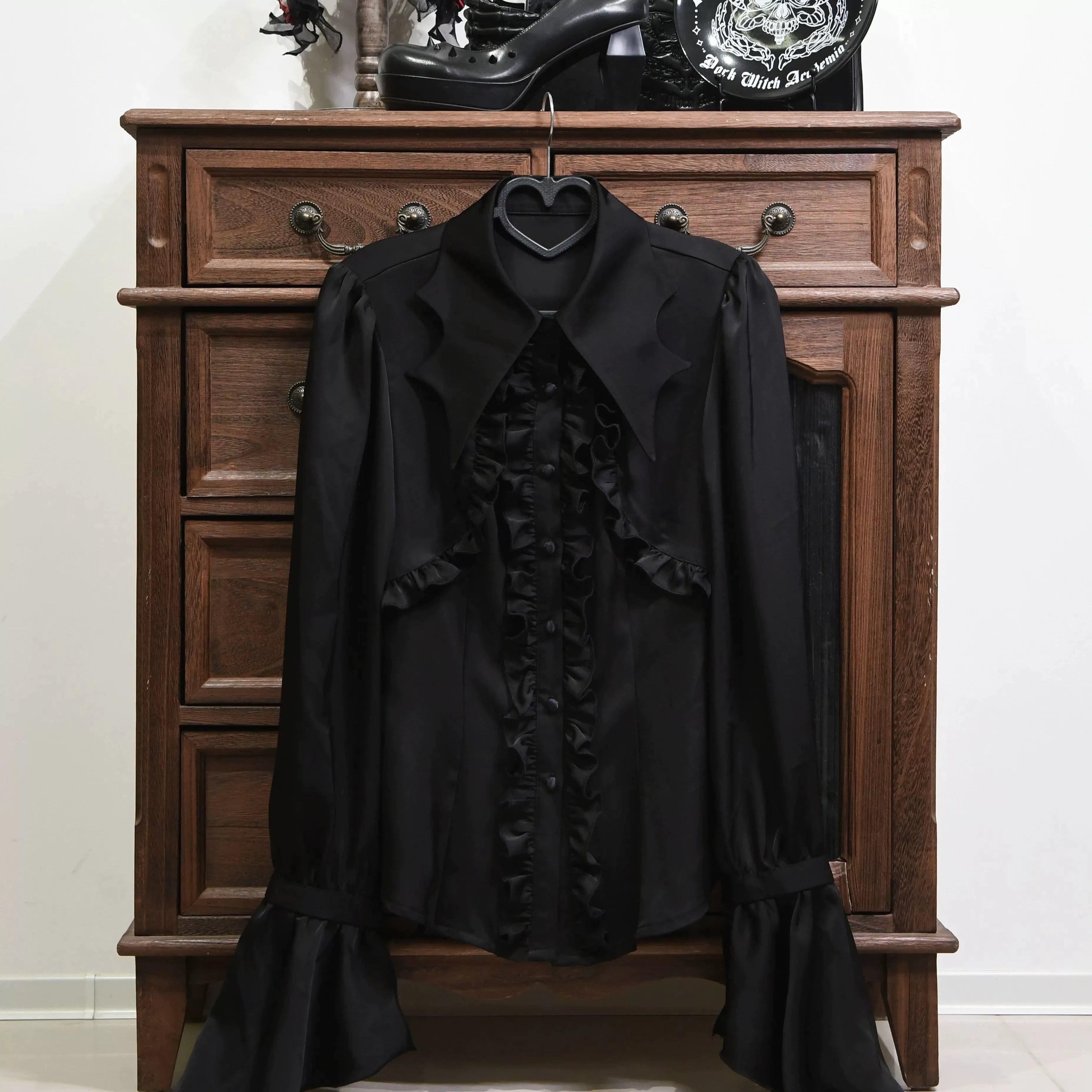 Vampire Knight - Gothic Lolita Shirt, Batwing Collar (L M S XL) 44450:808807