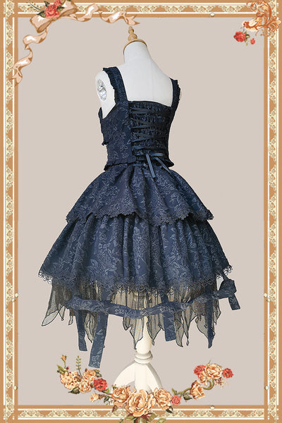 Infanta~Witch's Apprentice~Gothic Lolita Split Type Black Suit   
