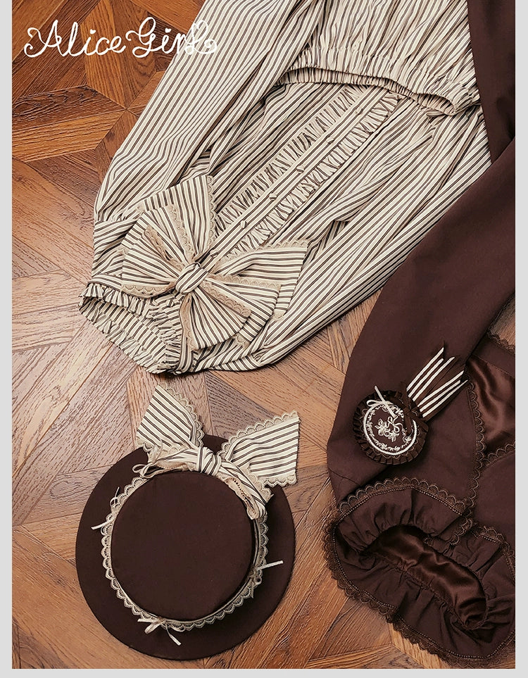 Alice Girl - Duke of Victoria - Classic Lolita SK & Overskirt Set 44092:794948