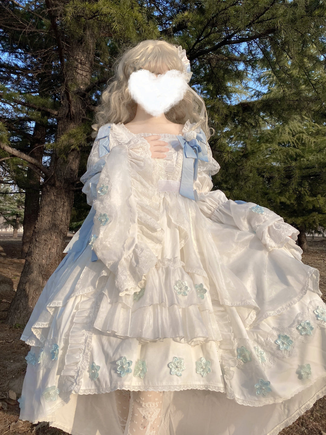 Fishing Boss~Winter Tinglan~Exquisite Lolita Princess Dress   