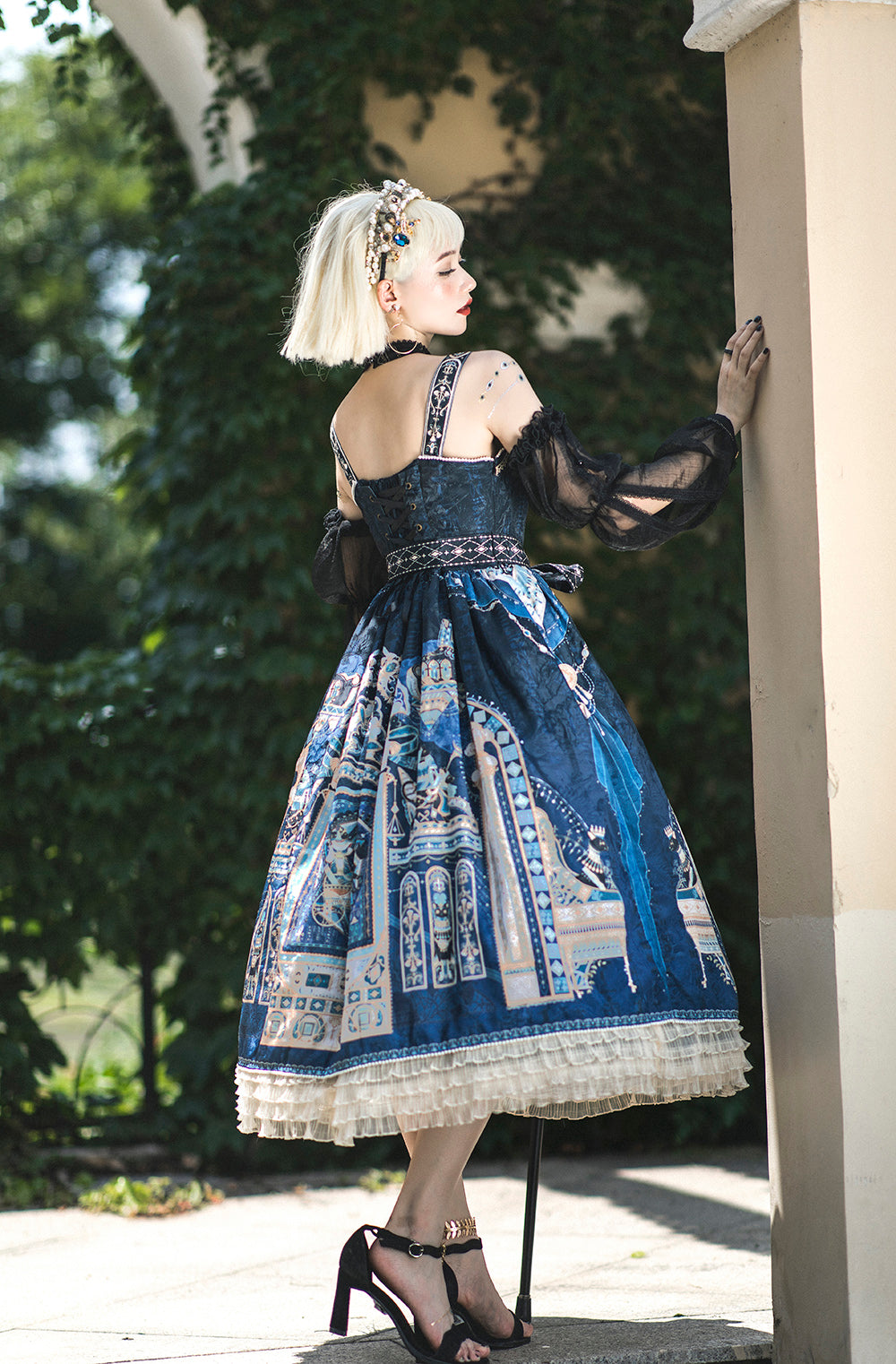 Miss Point - Dusk Bester - Egyptian Lolita Halter Attached Sleeve Blouse