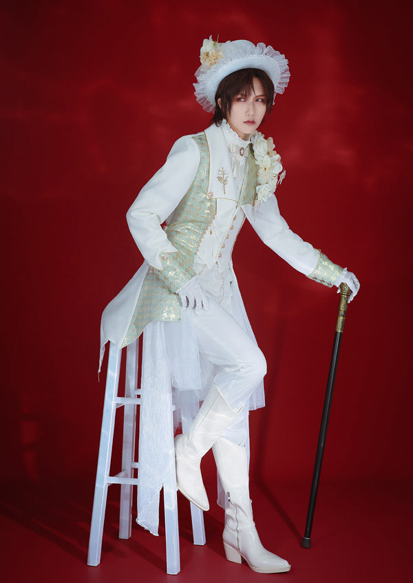 Immortal Thorn~Ouji Lolita Princes Long Retro Coat   