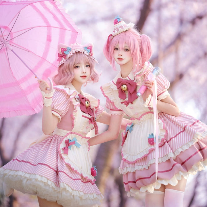 Sakurahime~Berry Bubble~Cute Lolita OP Dress Two Kawaii Styles   