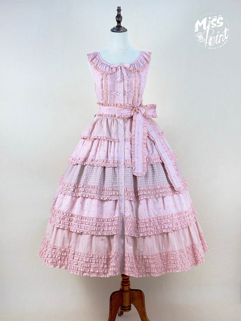 Miss Point~Garden Sunflower~Country Lolita JSK Five-Tiered Open Front Dress 42509:742434