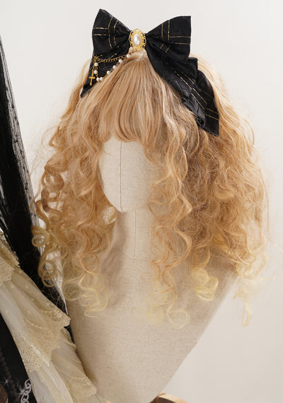 Krncrlo~Gothic Lolita Headwear and Adjustable Corset KC (headwear) black 