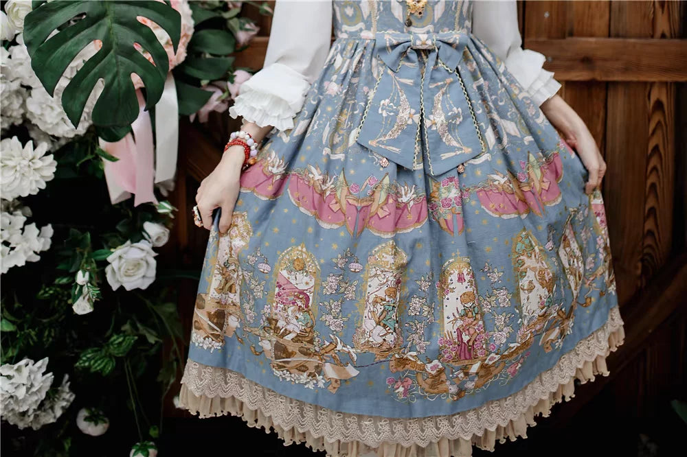 The Little Prince - Plus Size Lolita Dresses, Rose Prints & Bows 45000:832022