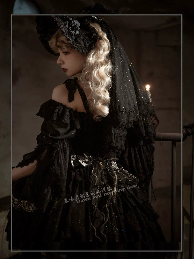 (BFM)Dawn and Morning~Elegant Lolita OP Dress Sunrise Elf Long Dress 32348:383488