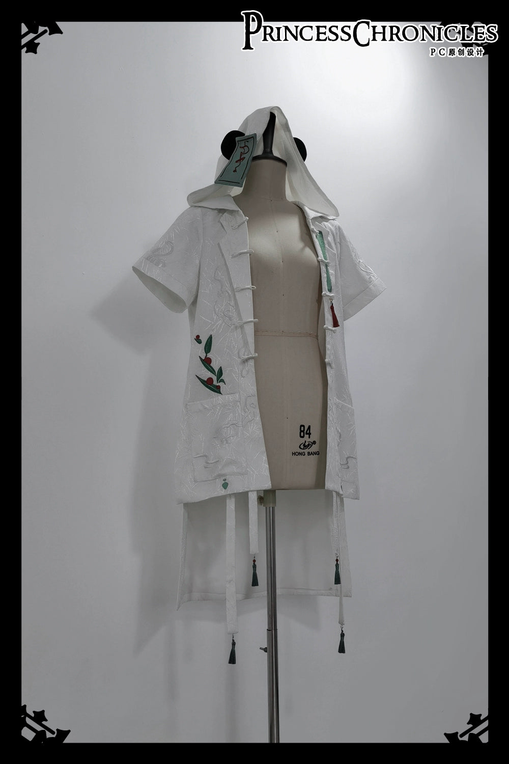 Princess Chronicles~Bamboo Panda~Han Lolita Shirt Full Set Chinese Style Unisex Set S A - panda ear jacket 