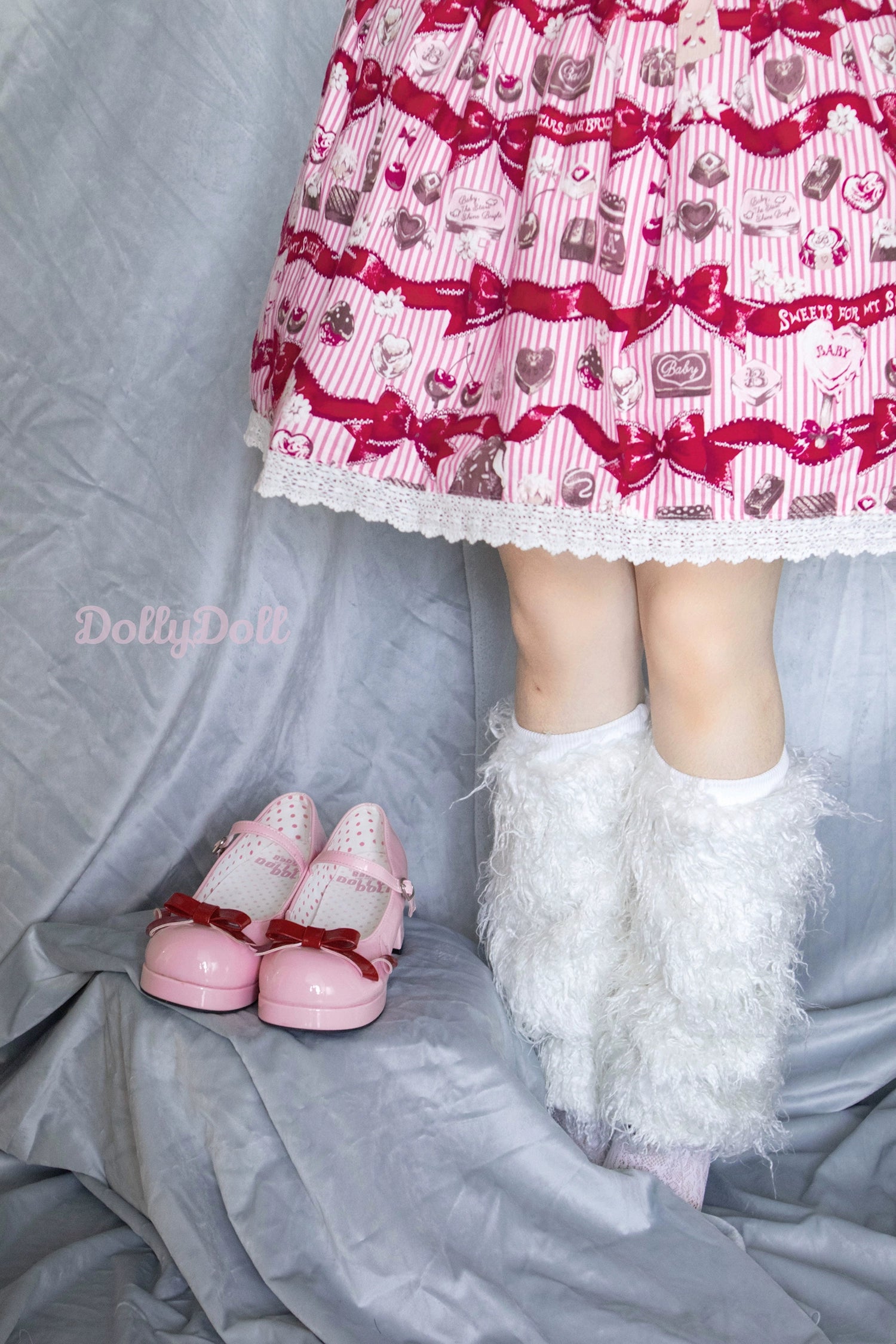 Dolly Doll~Lovers' Gift~Round Toe Middle Heel Mary Jane Lolita Shoes 32678:397786