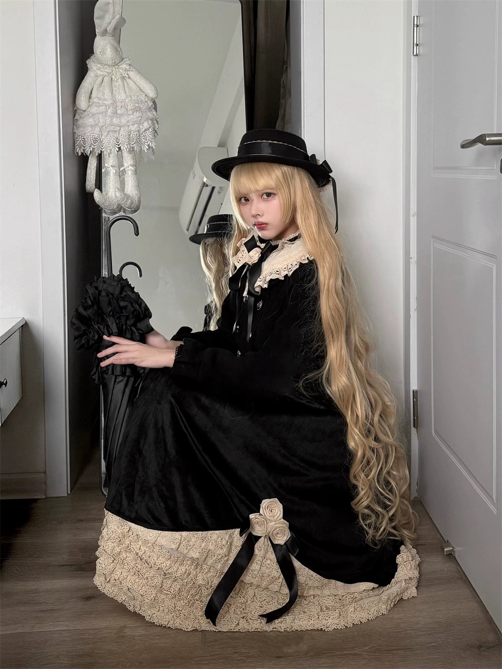 LeMiroir - Winter Solstice - Elegant Lolita Winter Short Coat & SK 44069:794217