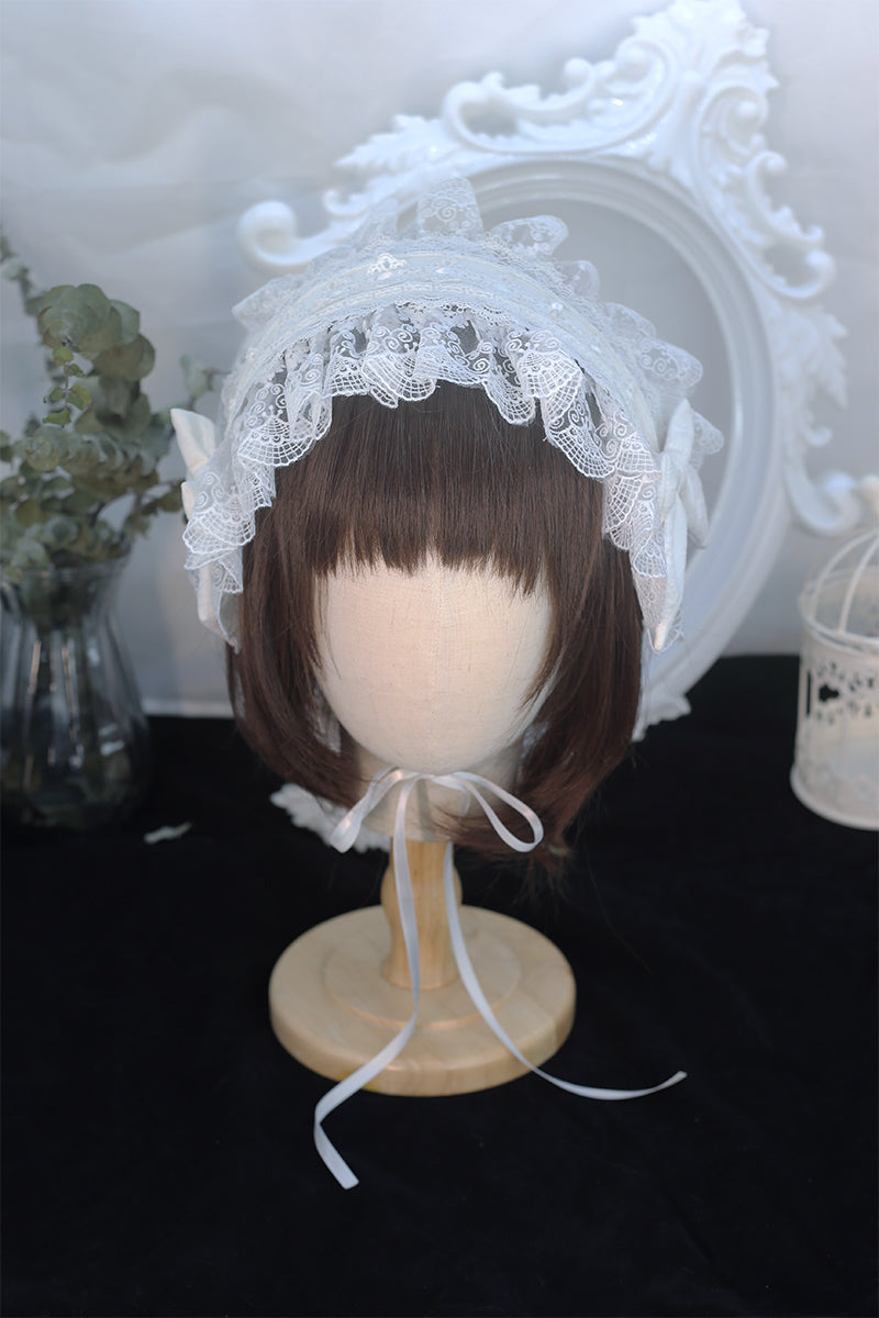 OCELOT - Contract Cross - Gothic Lolita Headband Multicolors white
