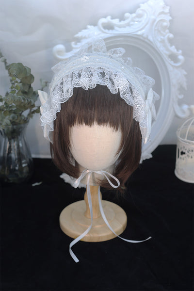 OCELOT~Contract Cross~Gothic Lolita Headband Multicolors white  