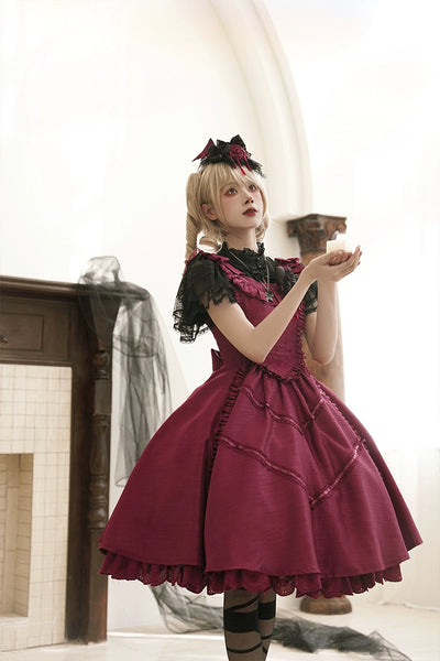LittlePlum~Gothic lolita JSK Dress Solid Color 33734:436102