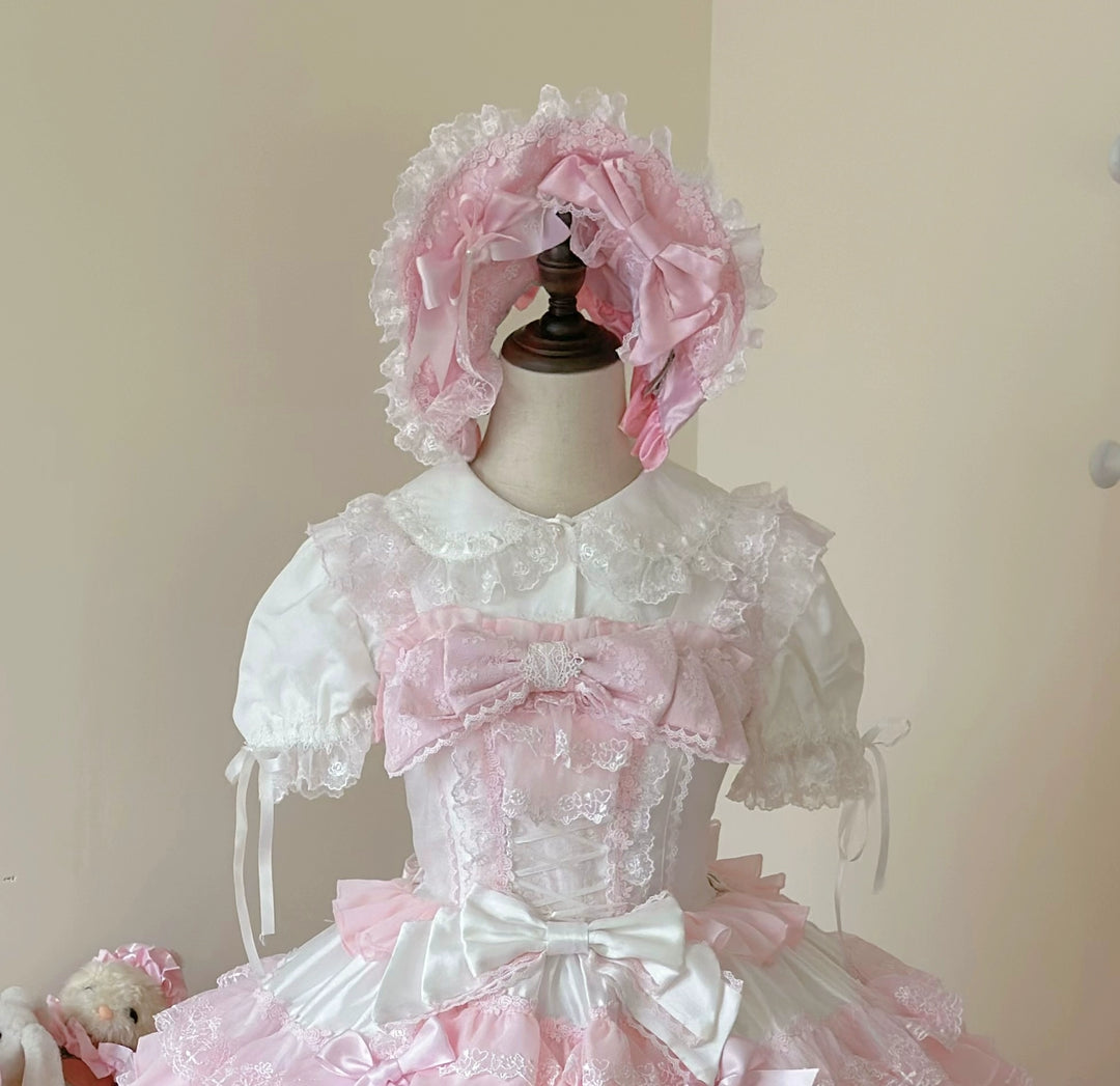 Cocoa Sweetheart~Love Descends~Wedding Lolita Jumper Dress Elegant Bridal JSK   