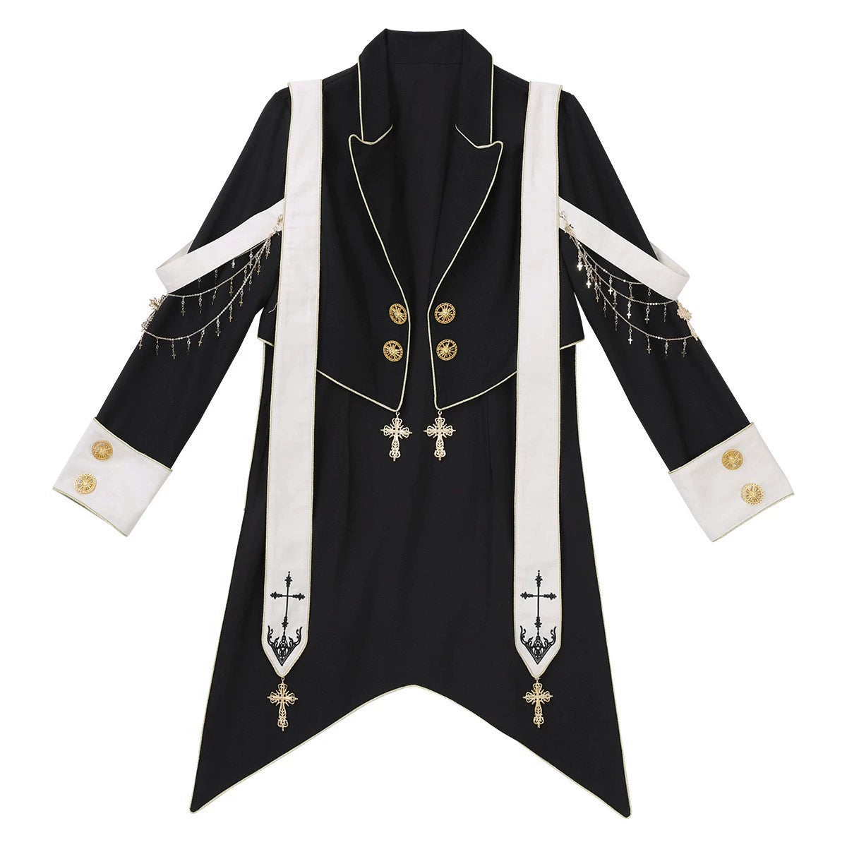 Designer's Gift - Ouji Lolita Shirt Suit Gothic Lolita Pants Set Coat only S