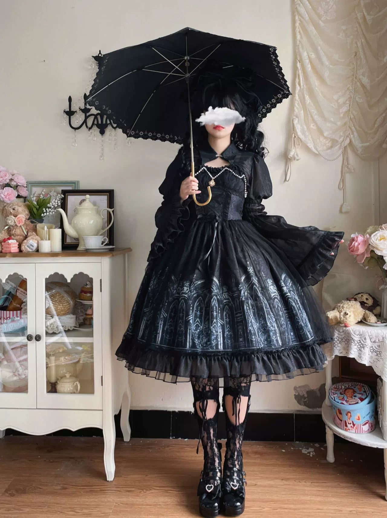 Sugar Girl - Silent Night Church - Gothic Lolita JSK Dress & Bolero 43927:789851