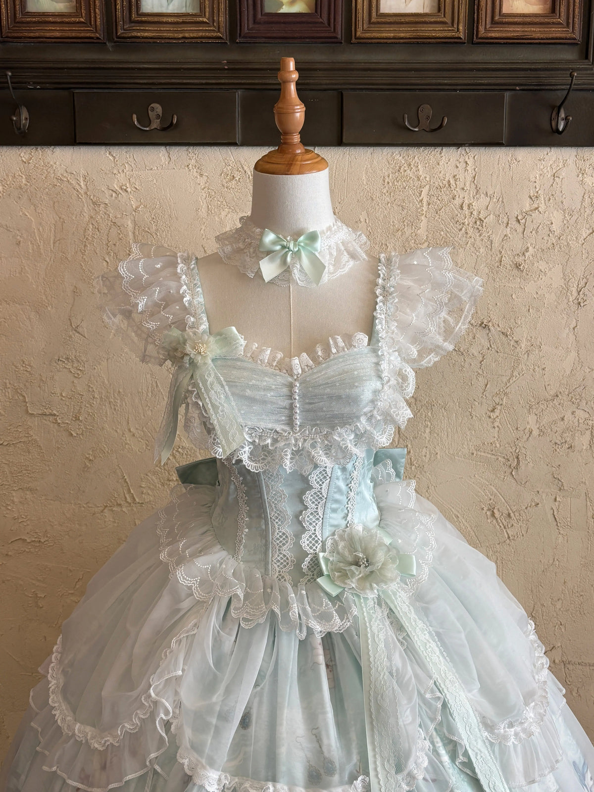 Lily Narrative - Classic Lolita JSK Dress Set, Lily Floral Print 46095:874864