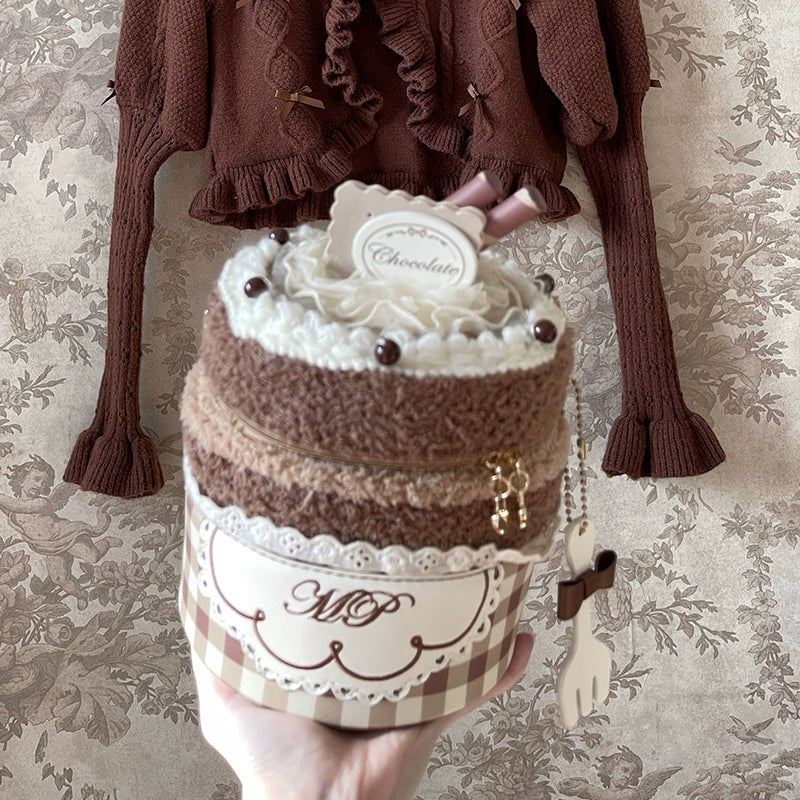 Flower and Pearl Box~Chocolate Cake~Kawaii Lolita Chocolate Cake Bag   