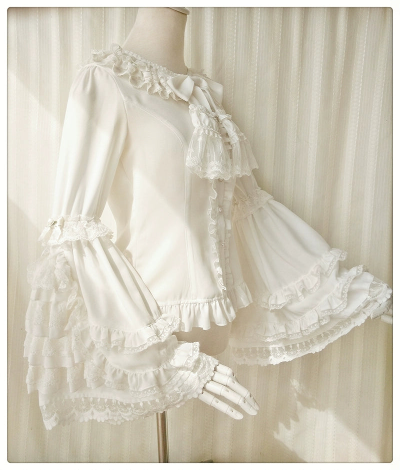 Retro Lolita Shirt Hime Sleeve Lolita Blouse – 42Lolita