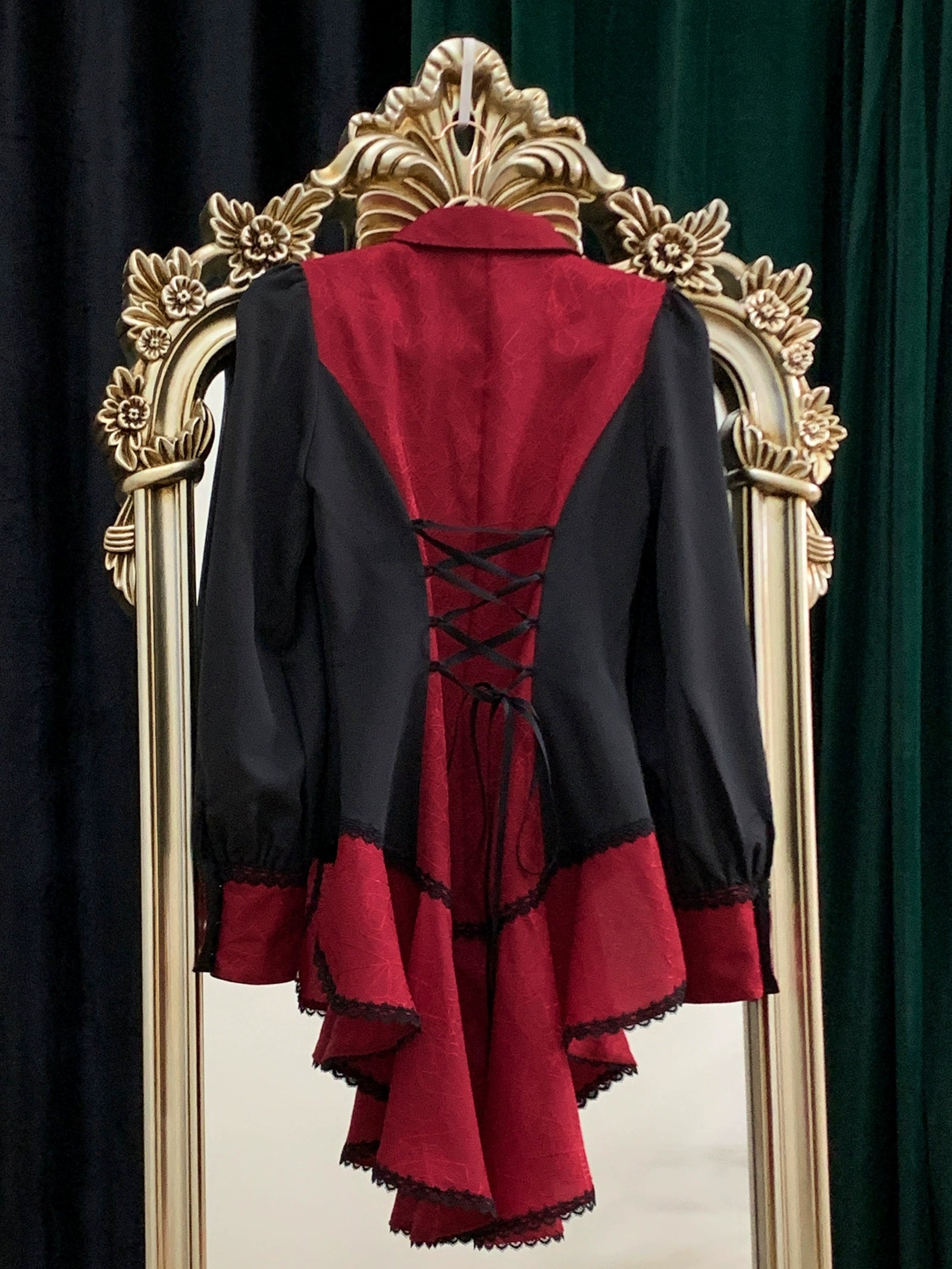 Little Dipper - Cold Rice - Ouji Lolita Shirt With Spiderweb Pattern in Several Versions 42876:756299