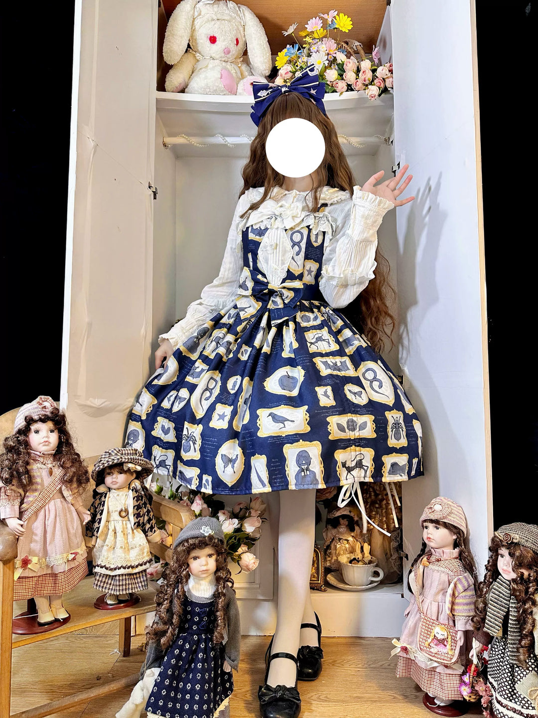 Magic Tea Party~Classic Lolita JSK with Elegant Art-Inspired Prints