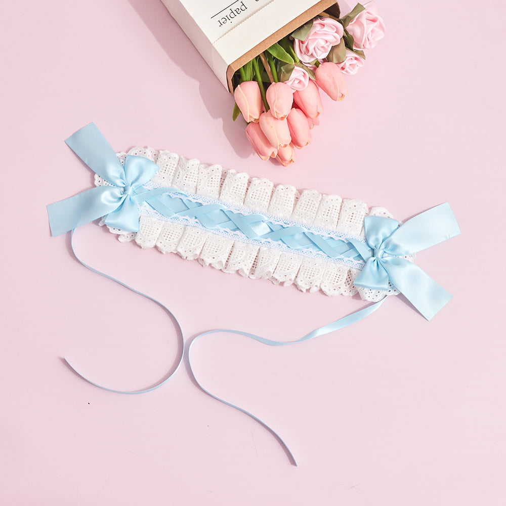 Sugar Time - Kawaii Lolita Cat Ears Design Headband a light blue headband