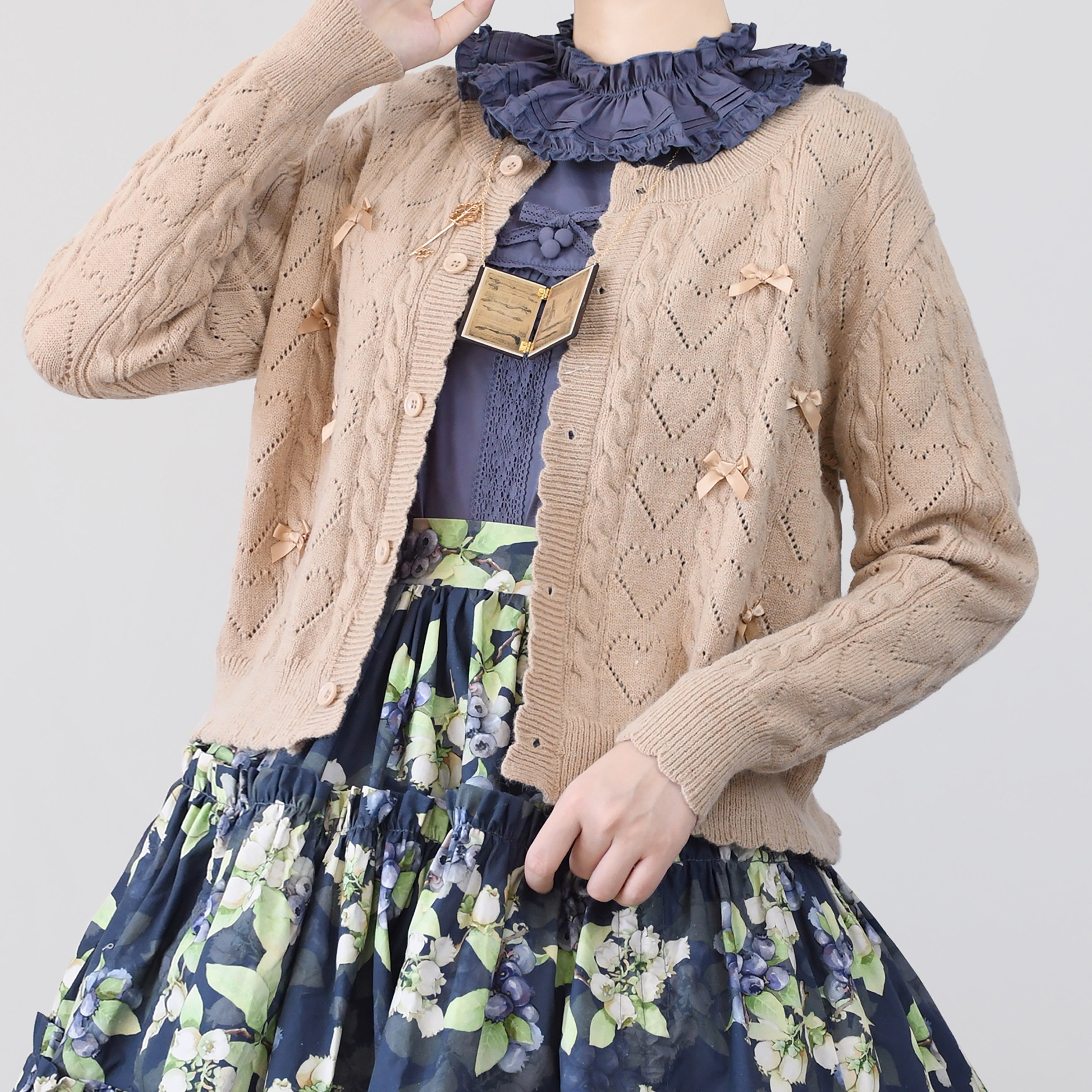 MIST - Hollow Out Long Sleeve Lolita Cardigan Multicolors