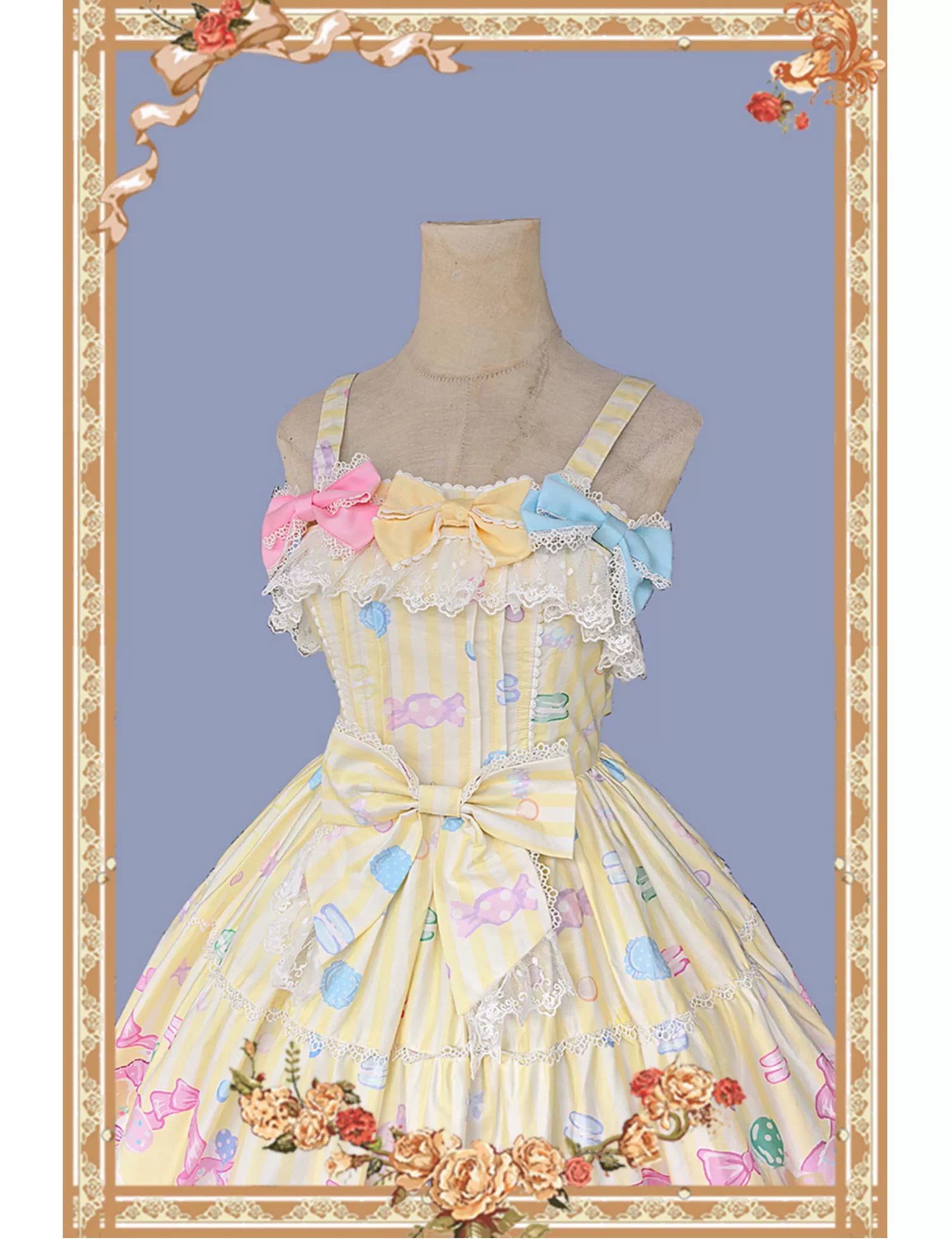 Infanta - Macaron Dolly House - Sweet Lolita JSK Dress, Animal Print