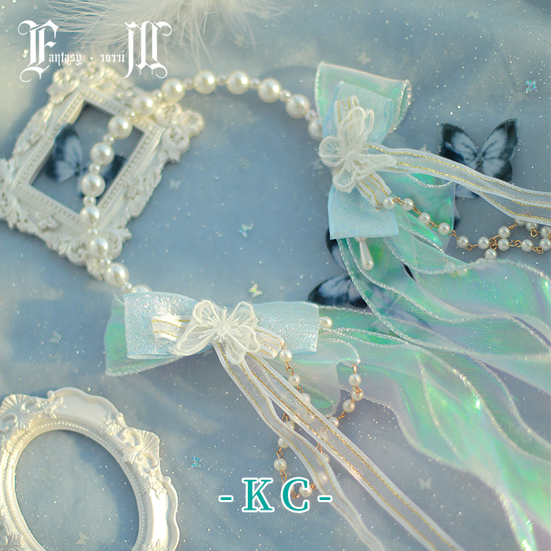 (Buyforme)FantasyMirror~ Exquisite Butterfly JSK Floral Wedding Lolita JSK Dress fress size KC 